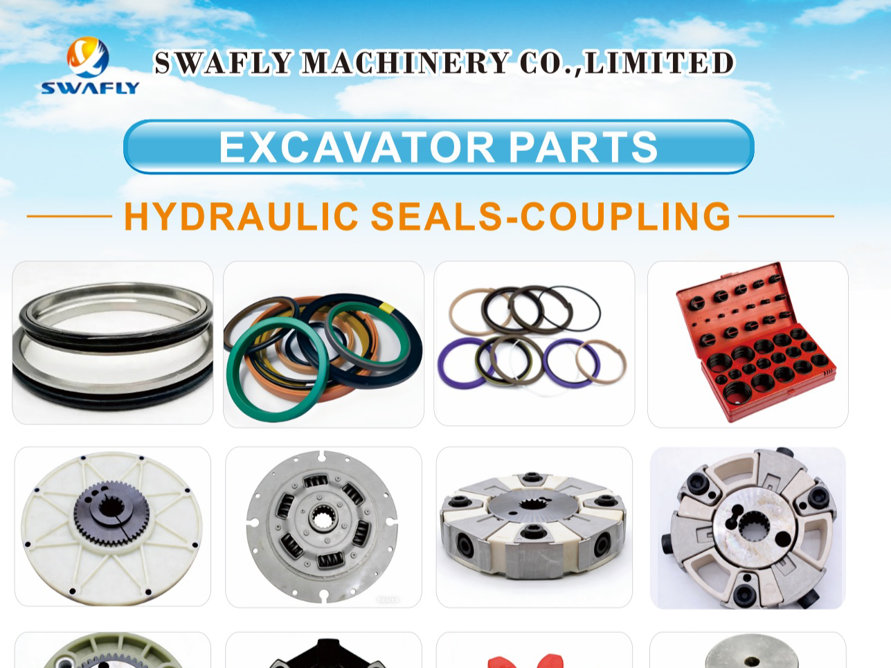 খননকারী, লোডার এবং ডোজারের জন্য গুণমানের সীল এবং যন্ত্রাংশ